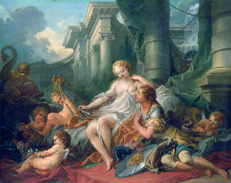 Renaud And Armide by Francois Boucher